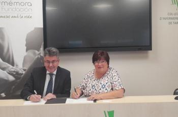 La Fundación Mémora y el Colegio de Enfermeras y Enfermeros de Tarragona firman un acuerdo para potenciar el acompañamiento emocional